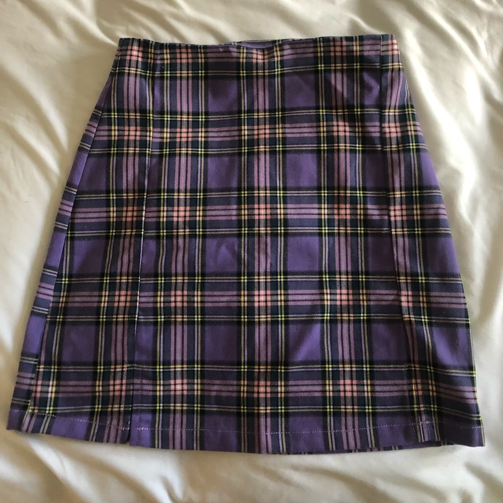 COPY - Brandy Melville plaid Cara skirt